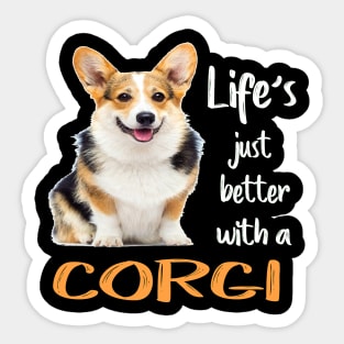 Life'S Just Better With a Corgi (211) Sticker